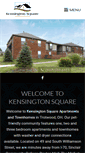 Mobile Screenshot of kensingtonsquaredayton.com